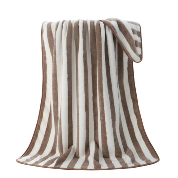 Mecorevxz Thickened Adult Bath Towels Large Absorbent Fast Dry Beach Towel(70x140cm,Coffee)