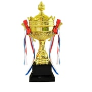 Mecorevxz Trophy Cup - Large Trophy,Gold Award for Sports,Tournaments,Competitions,Soccer Football League Match Trophy,Other Teamwork AwardD