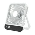 thumbnail image 1 of Mecorevxz USB Fan Rechargeable Long-life Home Silent Super Powerful Folding Desktop Fan(White), 1 of 8