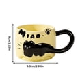 thumbnail image 1 of Mecorevxz Valentines Day Cats Stacking Cups Mug Relief Cup Large Handle English Letters Coffee Cup Ceramic Cup(B), 1 of 9