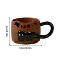 thumbnail image 1 of Mecorevxz Valentines Day Cats Stacking Cups Mug Relief Cup Large Handle English Letters Coffee Cup Ceramic Cup(C), 1 of 7