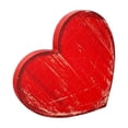 thumbnail image 1 of Mecorevxz Valentines Day Wooden Table Logos Rural Heart-shaped Tabletop Center Decoration Farmhouses Layered Tray Decoration(Red), 1 of 6