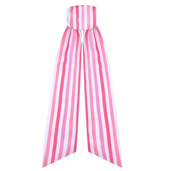 Mecorevxz Valentines Day Wreath Sash Striped Sashes for Wreaths for Front Door Home Decor 60 Inch Cute Wreath Sash for Wedding Bridal Shower Valentines Day(Pink)