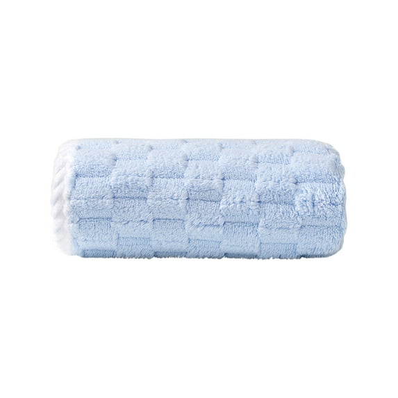 Mecorevxz Yunduoge Velvet Bath Towels 35X75cm Large Size Bath Towel for Home Adults Thickened Water-Absorbent and Soft,Blue