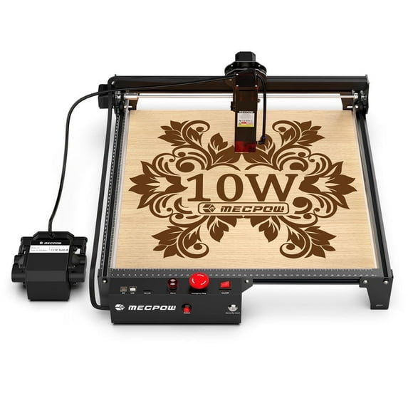 Mecpow X3 Pro 10W Laser Engraving Machine With Safety Lock, Emergency Stop, Flame Detection, Gyroscope Sensor
