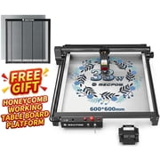 Mecpow X5 Pro 33W Engraver, Auto Air Assist, 0.08 0.1mm Precision Spot, 28000mm/min Speed, Safety Lock, Emergency Stop, Offline Operation, 600 600mm Work Area