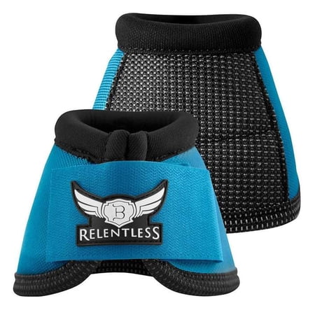 Med Cactus Ropes Relentless Strikeforce Nylon Horse Bell Boots Turquoise