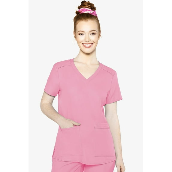 Med Couture 2411 Insight 3 Pocket Top - Taffy Pink