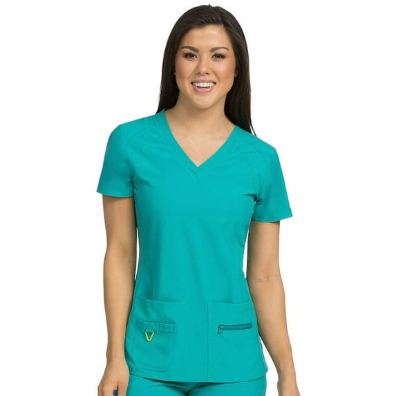 Med Couture Activate Women's V-Neck Racerback Scrub Top