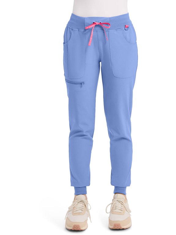 Amp Scrub Pants for Women Jogger Drawstring Mid Rise Ciel S