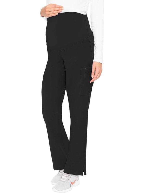 Maternity Scrub Pant - 3 Pockets Straight Leg With Side Vents At Hem Soft Jersey Knit Waist Panel - MC028
