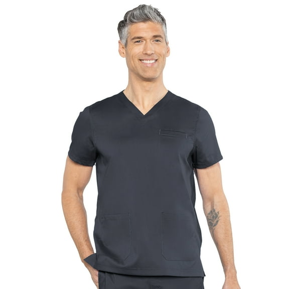 Med Couture Men's Short Sleeve V-Neck Wescott Two Pocket Top