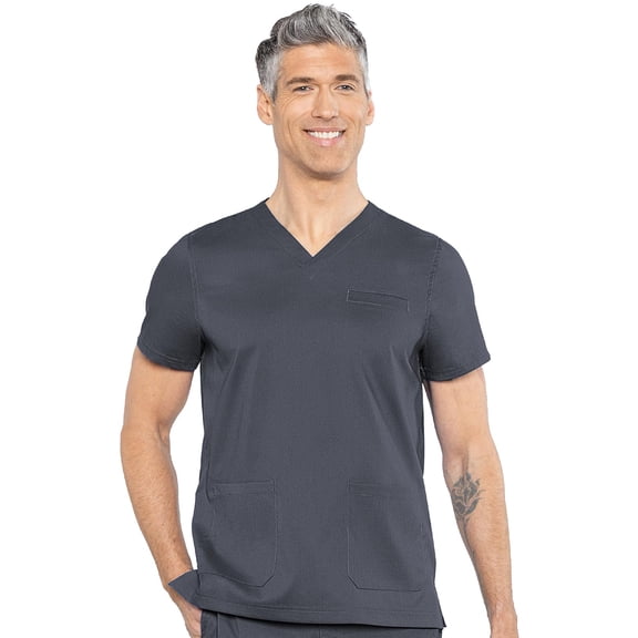 Med Couture Rothwear Touch Mens Scrubs Top 3 Pockets Modern Fit