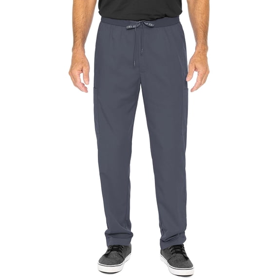 Med Couture Rothwear Touch Men's Straight Leg Scrub Pant 6 Pockets Pewter 2XL