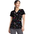 thumbnail image 1 of Med Couture Prints Scrubs Top For V-Neck Print MC8564, 1 of 8