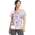 thumbnail image 1 of Med Couture Prints Scrubs Top For V-Neck Print MC8564, 1 of 8