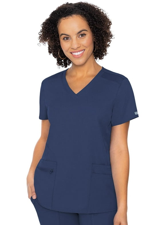 Med Couture Touch Scrubs Top For Women 4 Pocket MC7468