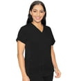 thumbnail image 1 of Med Couture Touch Scrubs Top For Women V-Neck Shirttail MC7459, 1 of 6