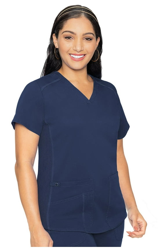 Touch Scrubs Top For Women V-Neck Shirttail MC7459