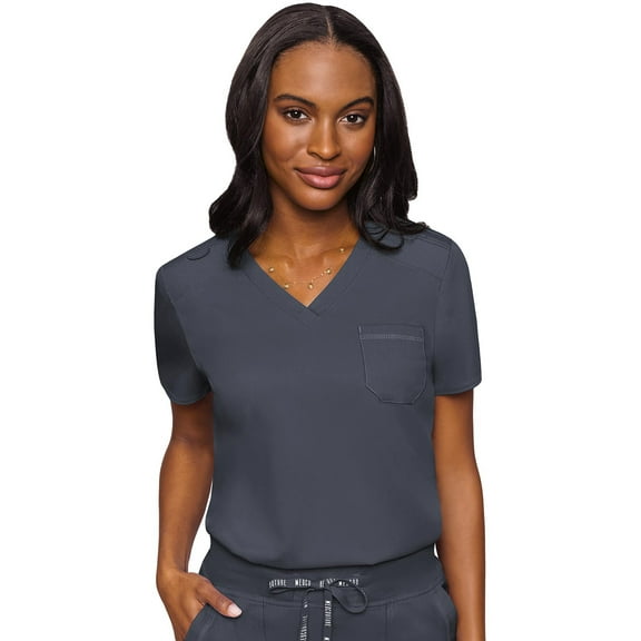 Med Couture Touch Scrubs Top For Women V-Neck Tuck In MC7448