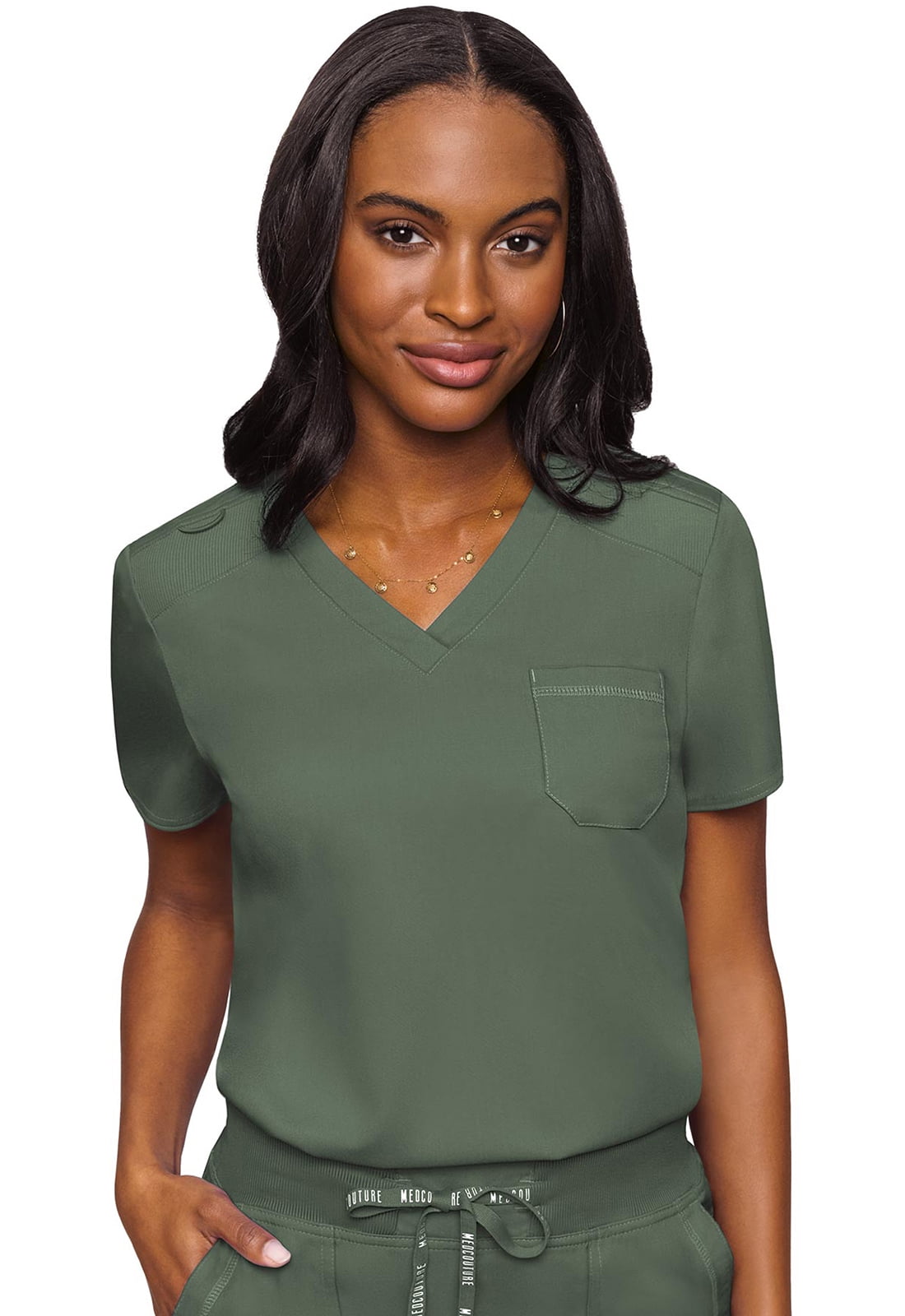 Tucking In Scrub Top