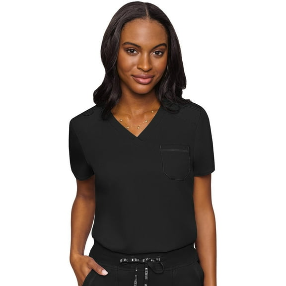 Med Couture Touch Scrubs Top For Women V-Neck Tuck In MC7448