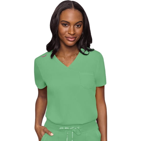 Med Couture Touch Scrubs Top For Women V-Neck Tuck In MC7448