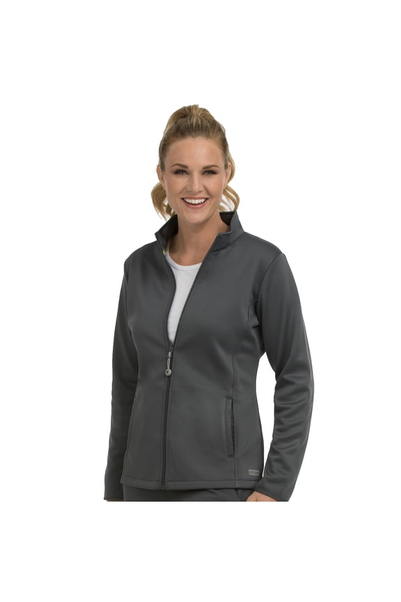 Women's Performance Fleece Zip Front Scrub Jacket