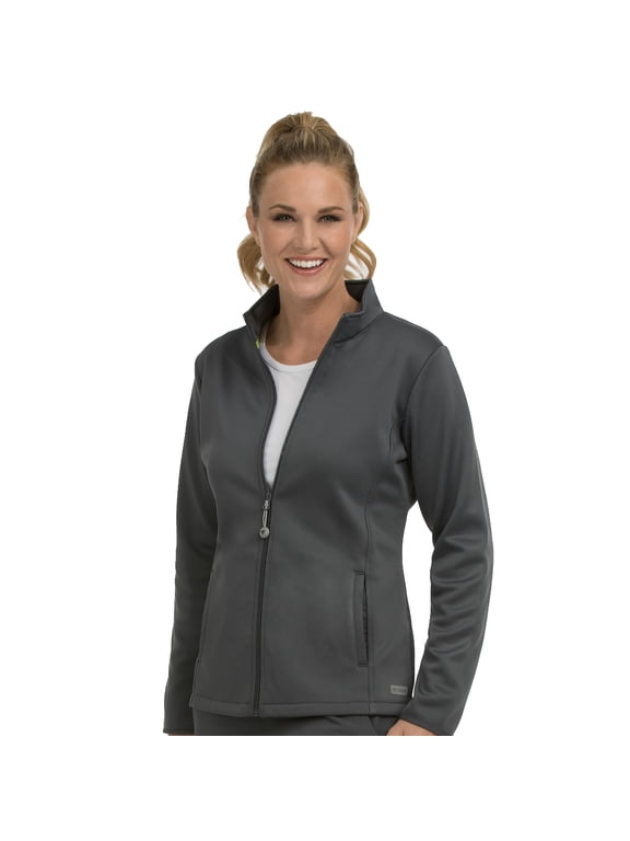Women's Performance Fleece Zip Front Scrub Jacket
