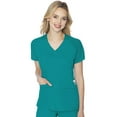 thumbnail image 1 of Med Couture Women's Scrub Top, Raglan Sleeves for Modern Fit, 6 Pockets 2-Way Stretch, Durable & Breathable Fabric - MC7425, 1 of 7