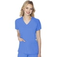 thumbnail image 1 of Med Couture Women's Scrub Top, Raglan Sleeves for Modern Fit, 6 Pockets 2-Way Stretch, Durable & Breathable Fabric - MC7425, 1 of 7