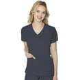 thumbnail image 1 of Med Couture Women's Scrub Top, Raglan Sleeves for Modern Fit, 6 Pockets 2-Way Stretch, Durable & Breathable Fabric - MC7425, 1 of 7