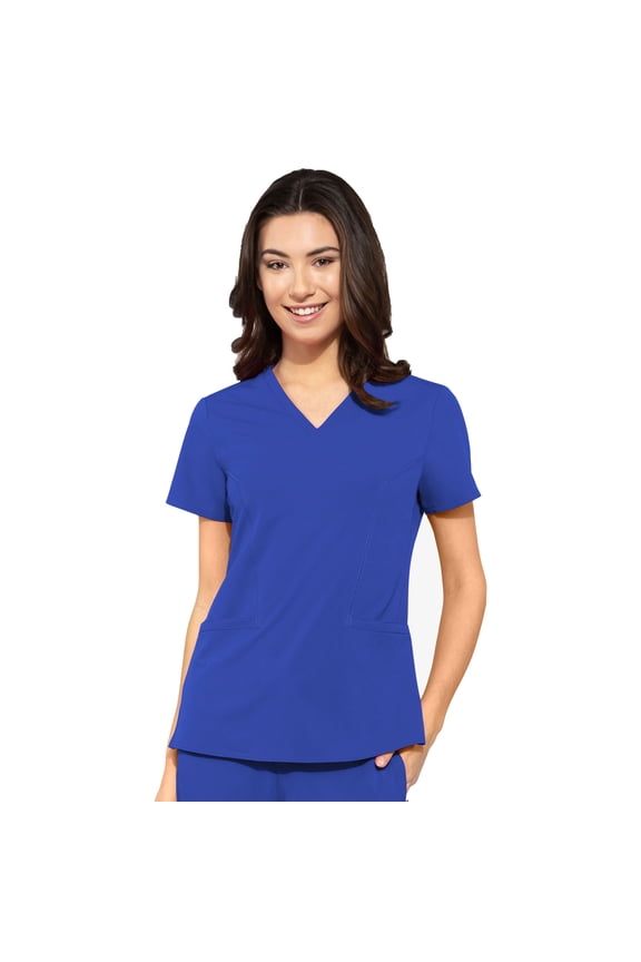 Women's Short Sleeve Double V Neck Top