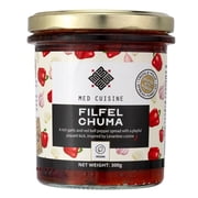 Med Cuisine Filfel Chuma Roasted Red Peppers, Garlic & Spices Spread 300g, British Import Pack of 2