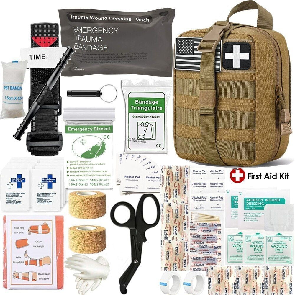 Med Kit Trauma Kit with Tourniquet Medical Kit Molle IFAK Pouch Camping