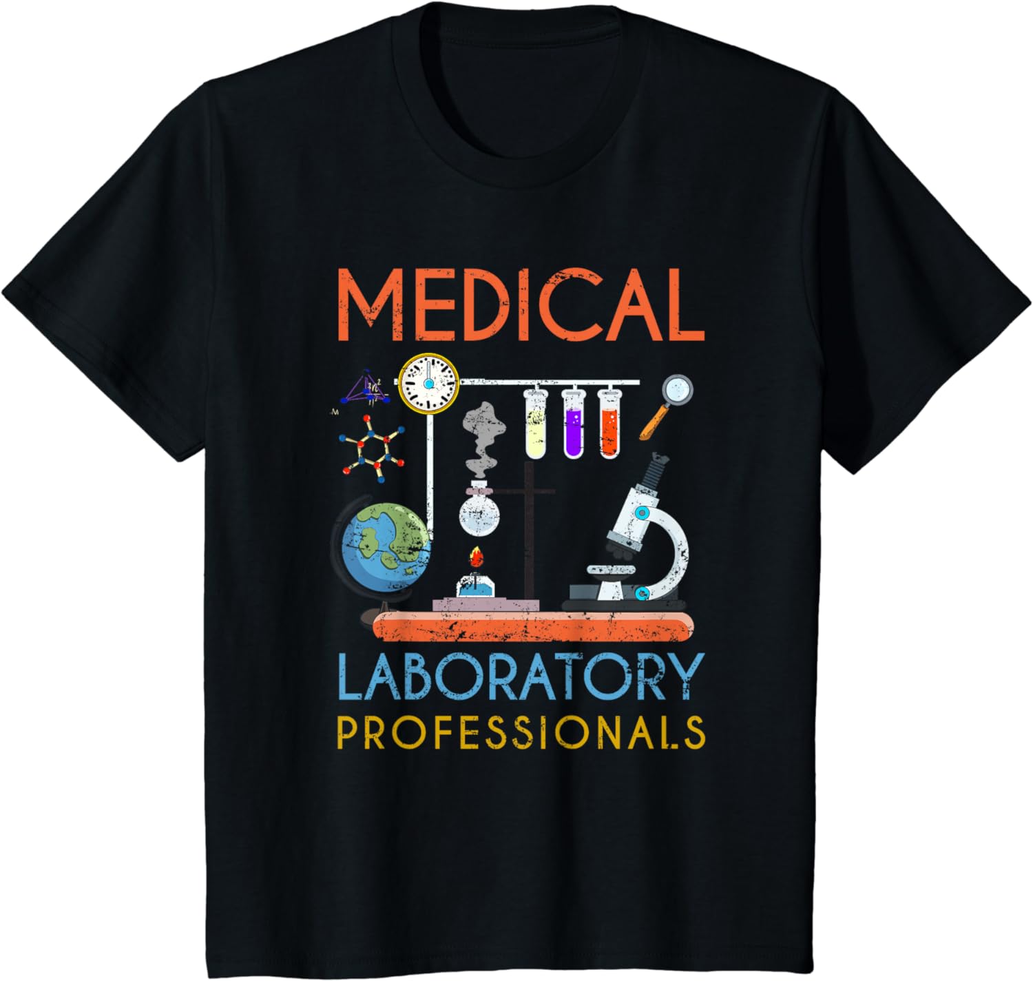Med Lab Science Microscope Medical Laboratory Professionals TShirt