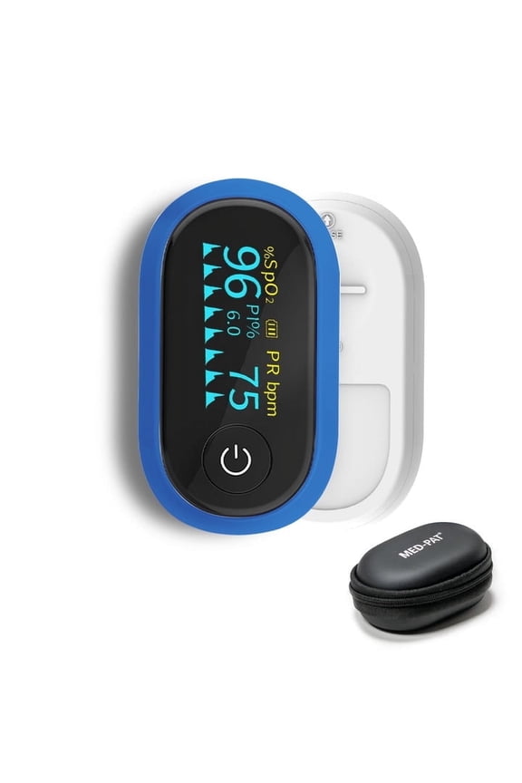 Finger Pulse Oximeter with Plethysmograph, SpO2 Sensor & Portable LED Display  Accurate Oxygen Saturation Results