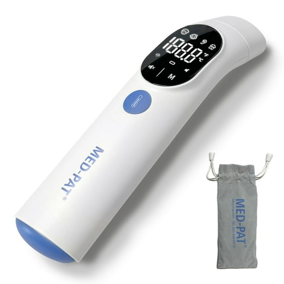 Med-Pat TH-1 Digital Infrared Ear and Forehead Thermometer, White
