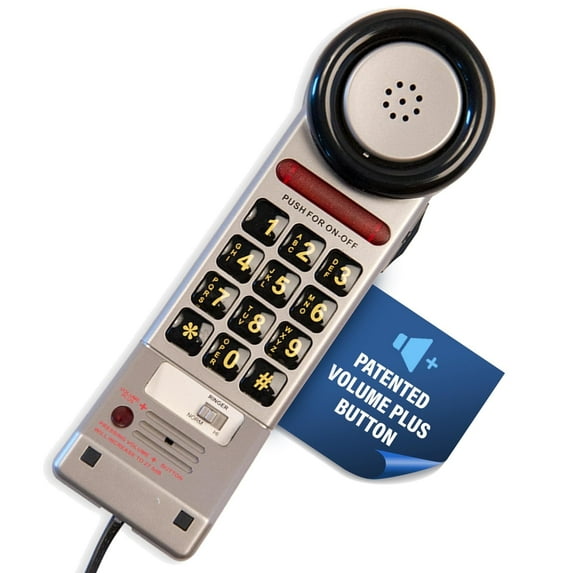 XL3060 Featured-Packed Phone for Enhanced Communication w/Visual Ring Light Indicator, Patented Volume Boost Offers Extra Loud/Extra Clear Communication for Landline Use- Contemporary Color