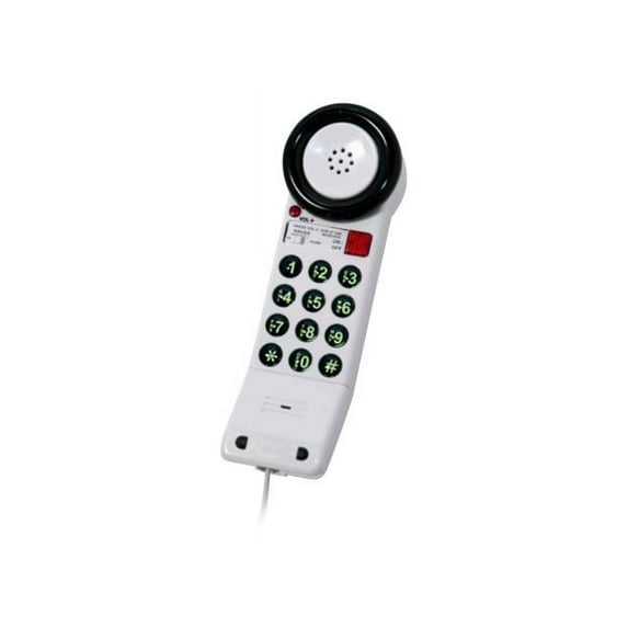 Med Pat XL88Q Corded Phone with Volume Plus Button, Black