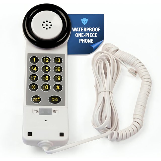 MedPat XL88WP Easy to Use One Piece Telephone with Visual Ring Light