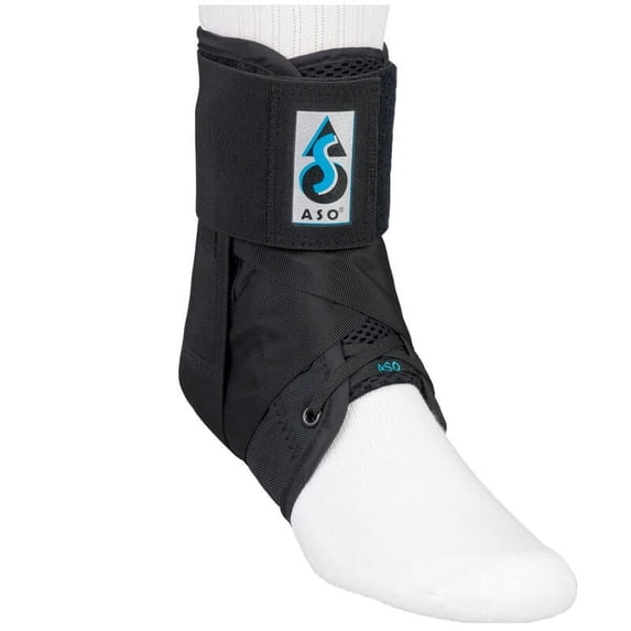 Med Spec ASO Ankle Stabilizer Orthosis, Black, X-Small