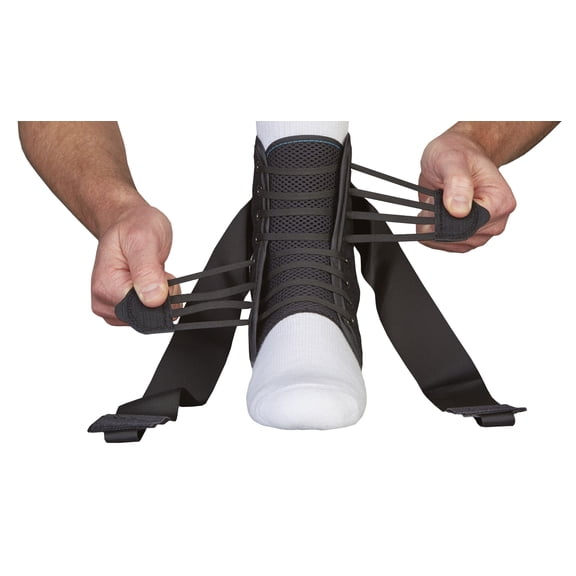 Med Spec ASO Ankle Stabilizer Orthosis Speed Lacer, Black, XX-Large