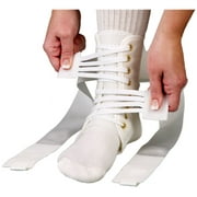 Med Spec ASO Ankle Stabilizer Orthosis Speed Lacer, White, X-Small