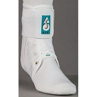 Med Spec ASO 264 Ankle Stabilizer (fits left or right),White Large-White-Large