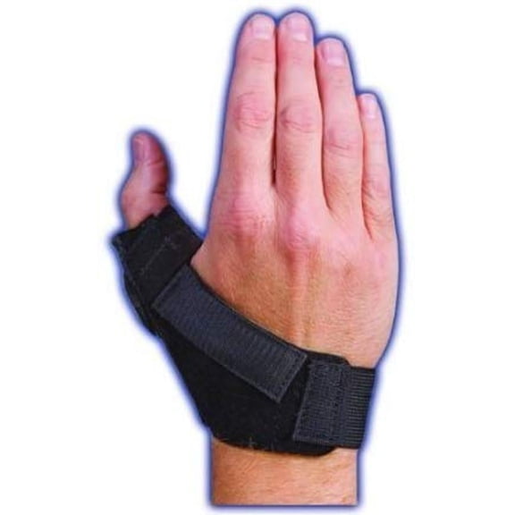 Med Spec TeePee Universal Thumb Protector for Thumb Sprains and CMC Arthritis, X-Large, Black