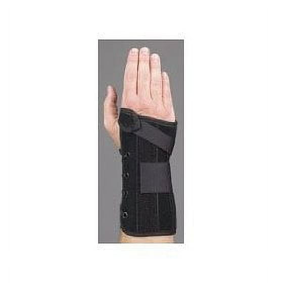 Med Spec Wrist Lacer, 8" Black - Small Right