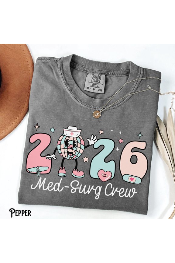 Med Surg Medical Surgical Nurse Doctor Retro Disco Med Surg T-Shirt All Size S-3XL