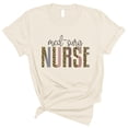 thumbnail image 1 of Med-Surg Nurse Leopard Print Shirt Unisex 3X-Large Natural, 1 of 5
