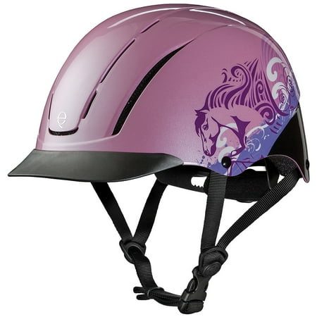 Med Troxel Dialfit Low Profile Spirit Horse Riding Helmet Pink Dreamscape